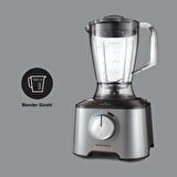 Karaca Mastermaid Power Multifunctional 10 in 1 Mutfak Robotu Gri
