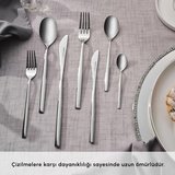 Karaca Elegance New Liza Platin 12 Kişilik 84 Parça Çatal Kaşık Bıçak Takımı