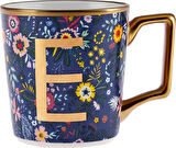 Karaca Flower E Harfli Kupa 350 Ml