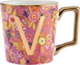 Karaca Flower V Harfli Kupa 350 ml