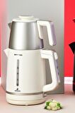 Berry Tea Xl 2in1 Çelik Demlikli Çay Makinesi Ve Kettle Mulberry