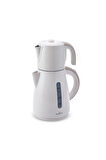 Daystar Çelik Demlikli 2 In 1 Çay Makinesi Ve Su Isıtıcı Kettle Latte