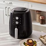 (OUTLET) Karaca Air Pro Cook Manuel XL Airfryer 4 lt Yağsız Siyah Fritöz