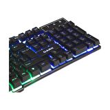 Dark Elite Force gk1000 Mekanik Hisli Rainbow Aydınlatmalı Türkçe Q Oyuncu Klavyesi