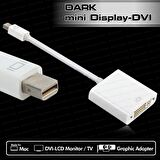 Dark DK-HD-AMDPXVGA mini DISPLAY PORT to VGA Aktif Erkek-Dişi Dönüştürücü Beyaz Adaptör