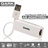 Dark DK-NT-U2LAN USB 2.0  to RJ454 10/100 Ethernet USB Ethernet Ağ Adaptörü
