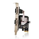 Dark DK-AC-PERS232 PERS232 2 Port RS232 Seri Bağlantılı PCI Express x1 Kartı