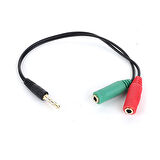 Dark DK-CB-AUC01 2 x 3.5mm to 3.5mm Dişi-Erkek Stereo Y Kablo