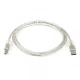 Dark DK-CB-USB2PRNL152 1.5 Mt  USB 2.0 to USB Tip B Şeffaf Erkek-Erkek Yazıcı Data Kablosu