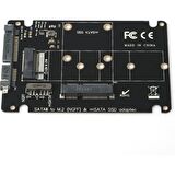 Dark DK-AC-MCOMBO mSATA M.2 NGFF to SATA Dönüştürücü Adaptörü