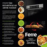 Ferre Fryart Cs Serisi Gri Ankastre Cam Set (D065 + CS208 + XE63CPR)