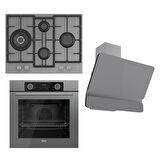 Ferre FRYART Serisi Airfry Pişirme Gri Set (ED078 + XE63CPR +D082 )