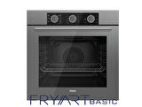 Ferre FRYART BASIC SS Serisi Gri Set (SS208 + QXE62CPR +D079 ) - Kare Emaye Izgara
