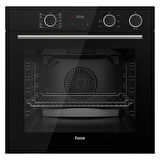 Ferre STEAMART SS Serisi Siyah Set (SS205 + XE64CS +D086 ) - Kare Emaye Izgara