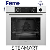 Ferre STEAMART SS Serisi Beyaz Set (SS206 + XE64CB +D064 ) - Kare Emaye Izgara