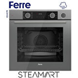 Ferre STEAMART SS Serisi Gri Set (SS038 + XE64CPR +D079 ) -75'lik Seri Kare Emaye Izgara