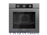 Ferre FLAMEART SC Serisi Gri Set (SC408-WFA + QXE62CPR +D079 ) - 65 cm'lik Kare Döküm Izgara-WOK