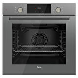 Ferre FLAMEART SC Serisi Gri Set (SC408-WFA + QMS63CPR +D079 ) - 65 cm'lik Kare Döküm Izgara-WOK