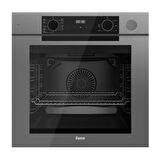 Ferre Steamart-Fryart-Sılentart Serisi Gri Set (SS038 + QEP64CPR +D079-SA) - Döküm Izgara / 75 cm Ocak