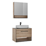 Orka Knidos 90 Cm Banyo Dolabı Takımı Ayna Kapakli Legnano