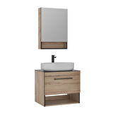 Orka Knidos 70 Cm Banyo Dolabı Takımı Ayna Kapakli Legnano