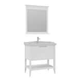 Orka Bastle 80 Cm Banyo Dolabı Takımı Mat beyaz