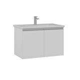 Orka Terme 80 Cm Banyo Alt Dolabı Lavabo Dahil Parlak beyaz