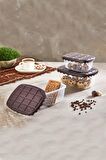 Choco Box Çikolata Kapaklı Saklama Kabı 3'lü Set
