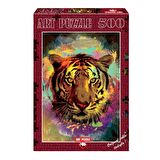 Art Hayvanlar 500 Parça Çocuk Puzzle