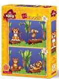 Art Hayvanlar 12+24 Parça Çocuk Puzzle