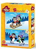 Art Hayvanlar 12+24 Parça Çocuk Puzzle