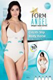 Kadın Ten Silikonlu Çıtçıtlı Body Korse