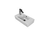 Cerastyle Turkuaz City Tezgah Üstü Lavabo 25*50 Cm (B.Delıgı Solda)