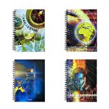 Özgün 20x28 Spiralli 4 Konulu Defter 160 Yp. Çizgili