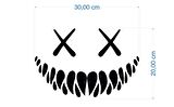 Craftidea® Monster Pencere Far Oto Siyah Tuning Sticker 20x30 cm Folyo Etiket Oto Sticker Araba Laptop Sticker