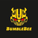 Craftidea® BumbleBee Sarı Kırmızı Tuning Sticker 45x50 cm Folyo Etiket Oto Sticker Araba Buzdolabı Sticker