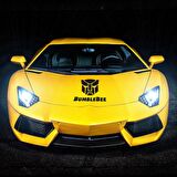 Craftidea® BumbleBee Siyah Tuning Sticker 45x50 cm Folyo Etiket Oto Sticker Araba Buzdolabı Sticker