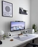 Yün Keçe Çalışma Masası Düzenleme Bilgisayar & Oyuncu Mouse Pad Açık Gri 50x150 cm