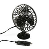 Araç İçi 12V Vantuzlu 5.5" 14 cm Mini Fan Vantilatör Pervane Çakmaklık Girişli Tüm Araçlarla Uyumlu
