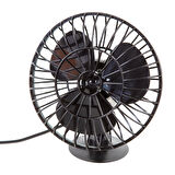 Araç İçi 12V Vantuzlu 5.5" 14 cm Mini Fan Vantilatör Pervane Çakmaklık Girişli Tüm Araçlarla Uyumlu