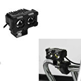 Led Spot Işık ve Sarı Beyaz Projektör Lens Dikdörtgen Baykuş Led Off Road Lamba Motosiklet ve İş Makinesi Projektörü 12V-85V