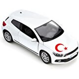 Craftidea® Ayyıldız Türk Bayrağı Kırmızı Oto Araç Sticker 58 cm Folyo Etiket