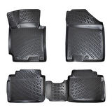 Rizline 3D Oto Paspas Siyah Renk Kia Cerato 2004 - 2009 ile uyumlu