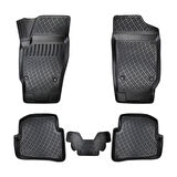 Rizline 3D Oto Paspas Siyah Renk Skoda Fabia1999 - 2007 ile uyumlu