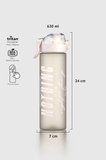 Renga Saga Loop Yazı Desenli 630 ml Mat Tritan Matara 912137 Bej