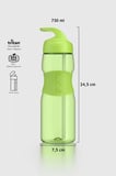 Renga Moly Silikon Detaylı 730 ml Pipetli Tritan Matara 912116 Yeşil