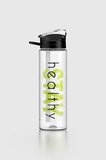 Renga Falcon Stay Desenli 630 ml Pipetli Tritan Matara 912016 Siyah