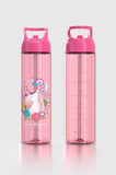 Renga Moly Desenli 630 ml Pipetli Tritan Çocuk Matara 912172 Pembe