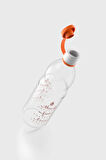 Renga Zen Yazı Desenli 1000 ml Cam Şişe 182049 Turuncu