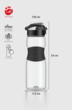 Renga Saga Silikon Detaylı 730 ml Tritan Matara 911033 Siyah
